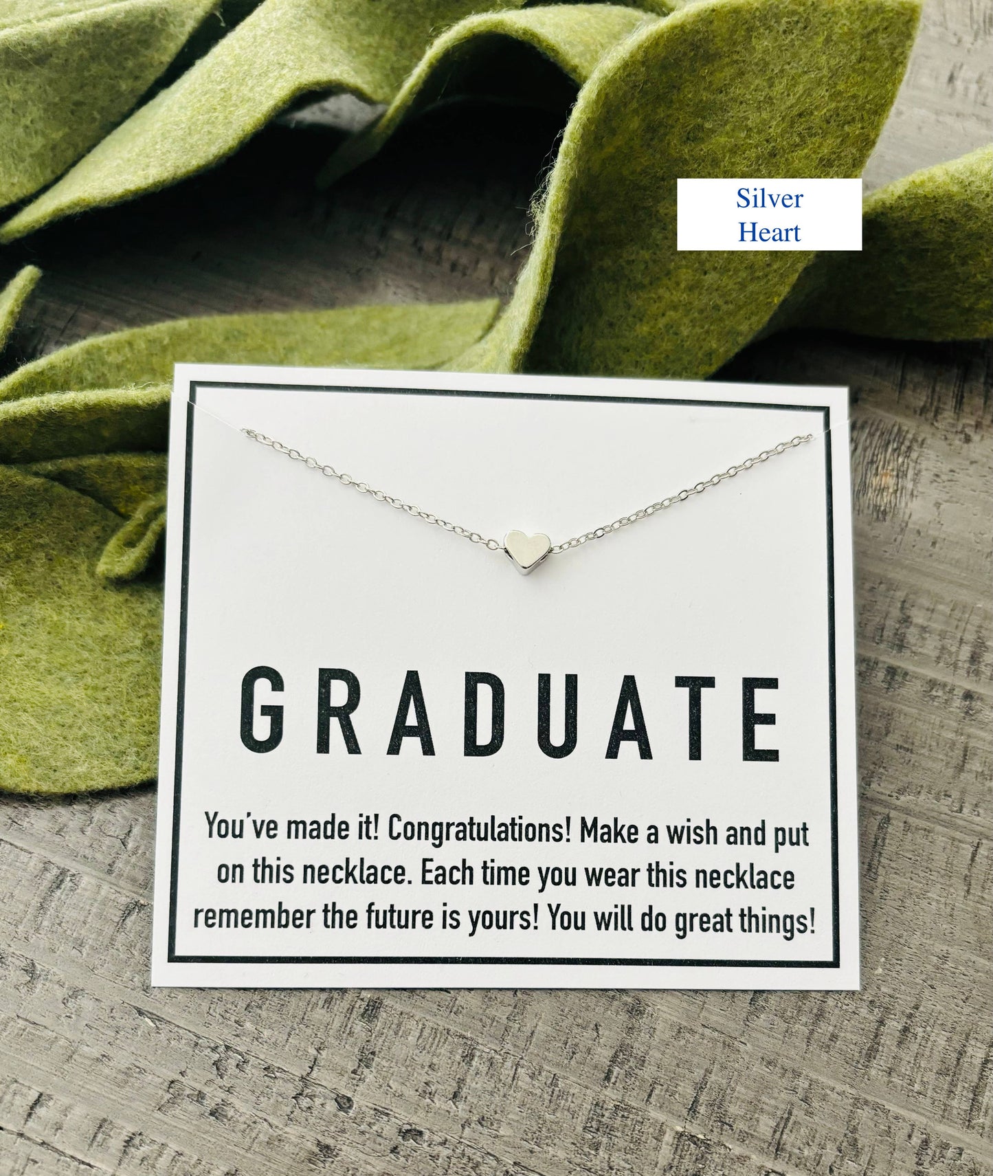 Graduation Gift Heart Necklace Gift