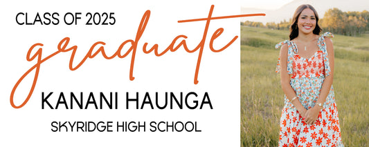 Kanani Graduation Banner - Horizontal - 2x5