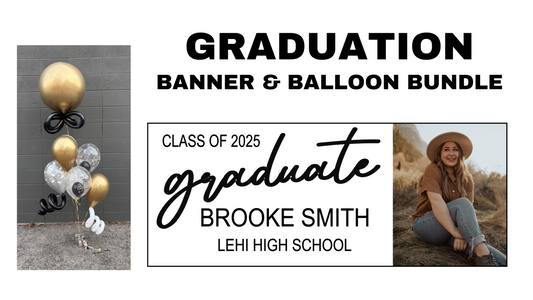 Graduation Banner & Balloon Bundle