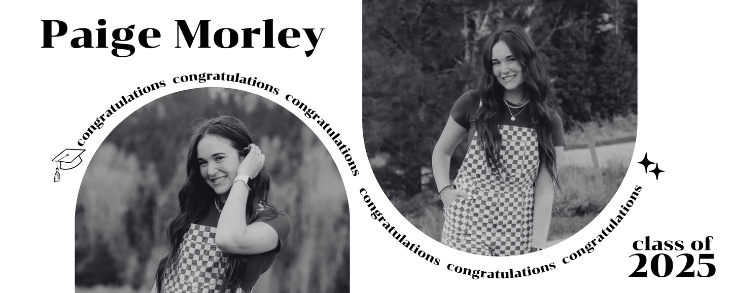 Paige Graduation Banner - Horizontal - 2x5