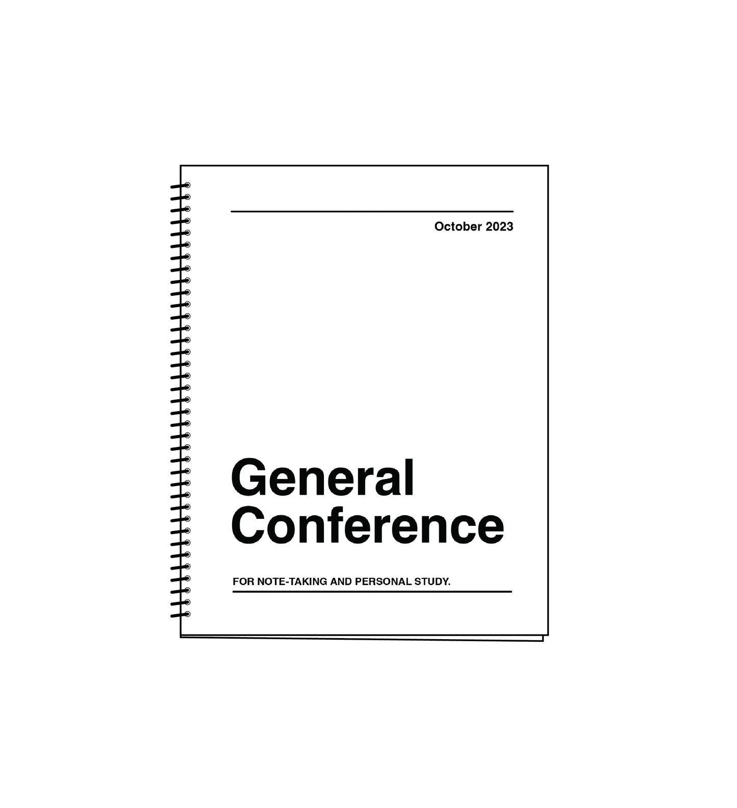 GNB October 2023 General Conference Wide Margin Notebook