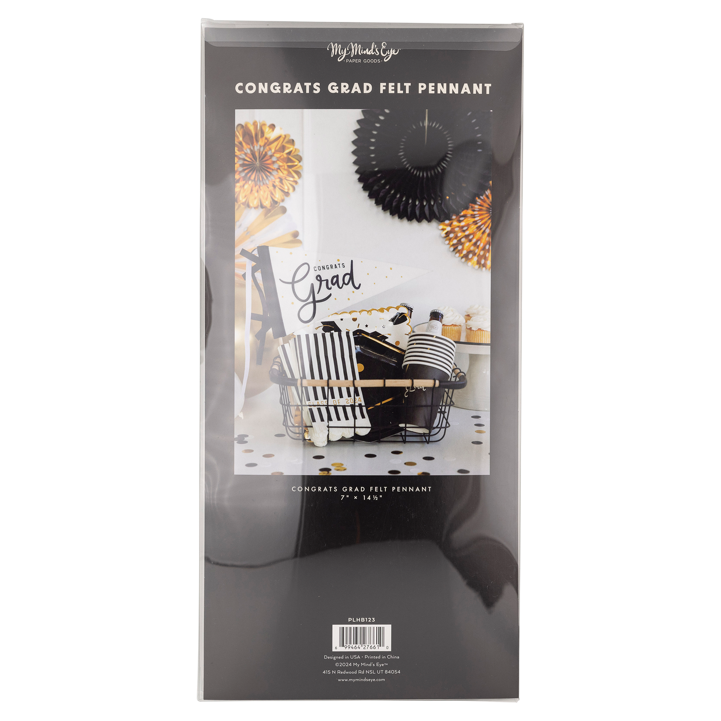 Congrats Grad Felt Pennant Banner