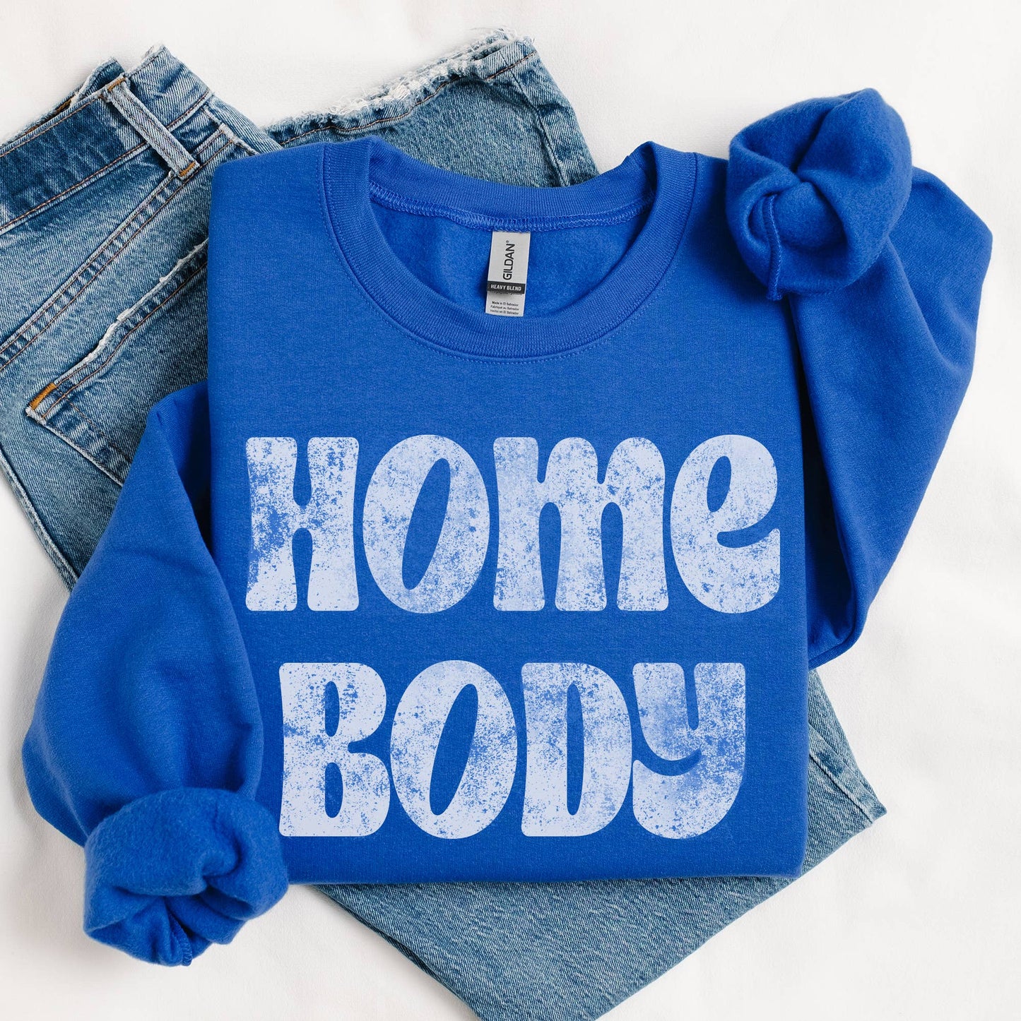 Homebody Crewneck Cozy Graphic Pullover for Fall