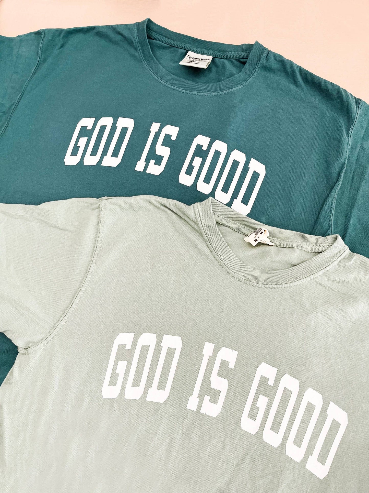 GOD IS GOOD Collegiate Graphic Tee