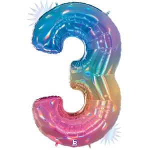 #3 Rainbow 34" Mylar
