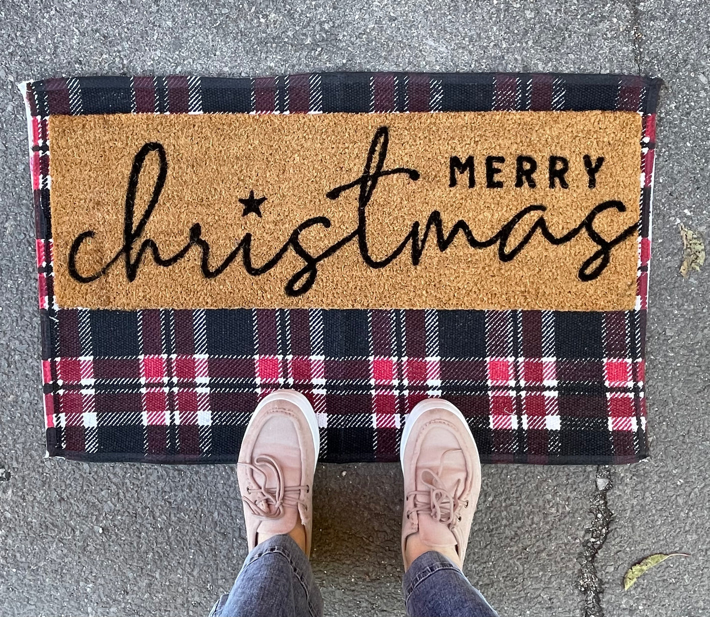 Merry Christmas Jute Rug