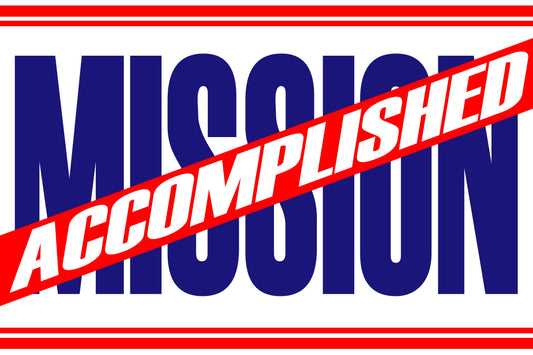 Missionary Banner - Mission Accomplished