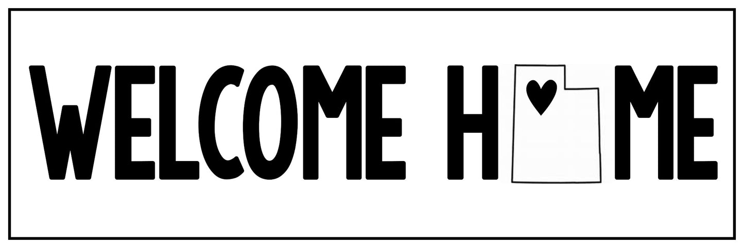Missionary Banner - Welcome Home with Utah