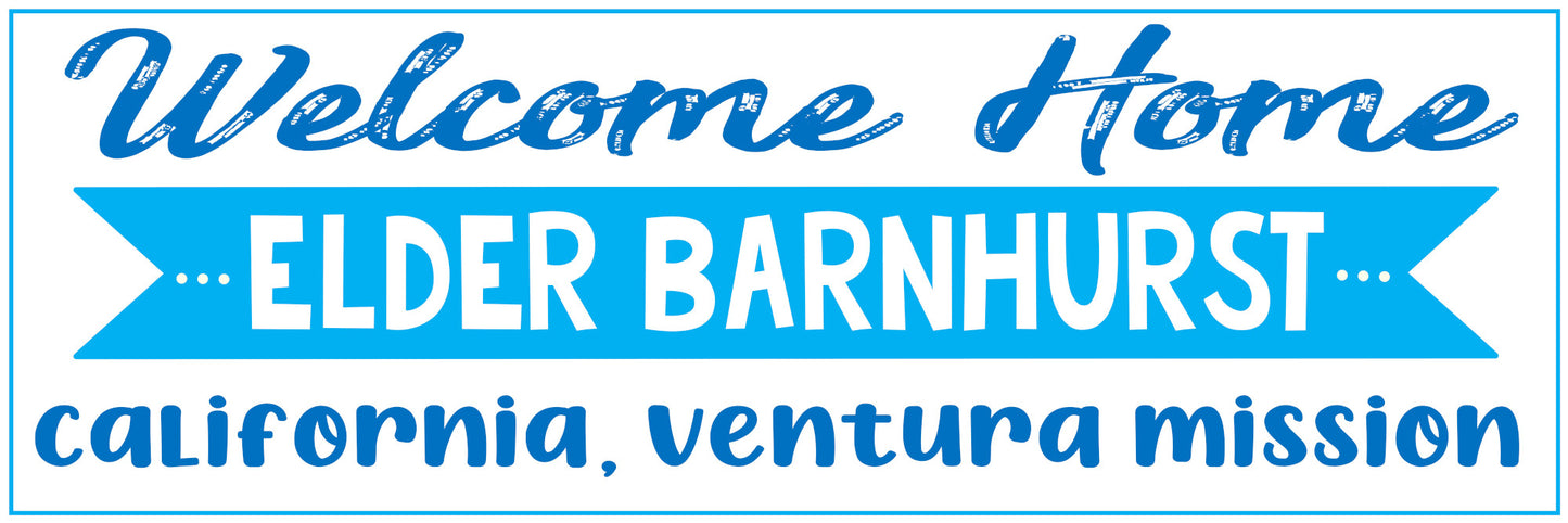 Missionary Banner - Welcome Home with Mission