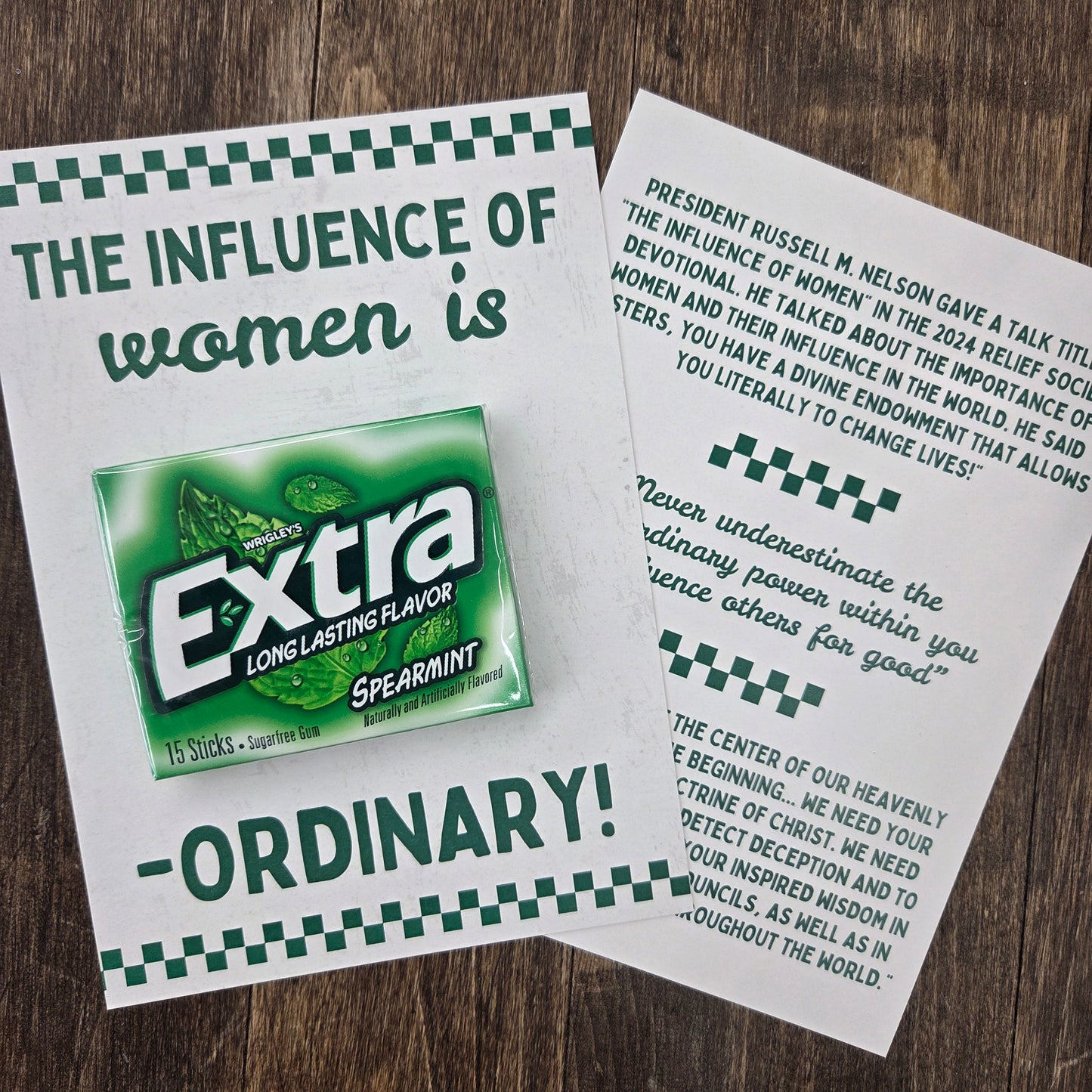 Influence of Women is Extraordinary - March 2026 Ministering Gift