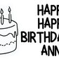 Birthday Poster - Horizontal - 2'x3'