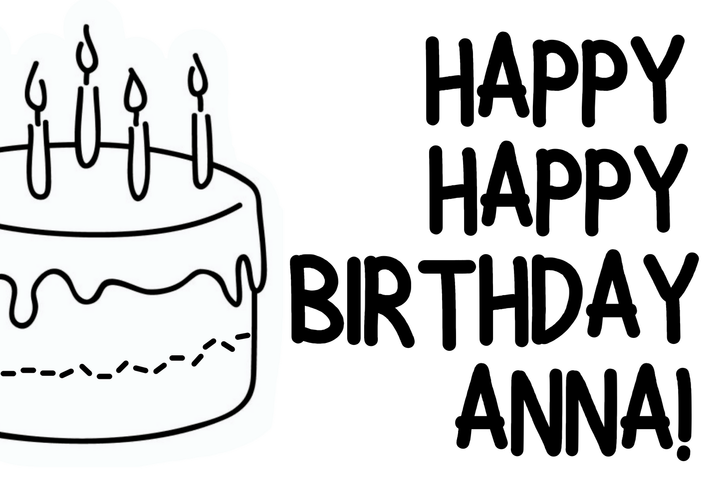 Birthday Poster - Horizontal - 2'x3'