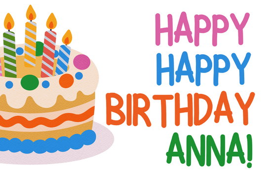 Birthday Poster - Horizontal - 2'x3'