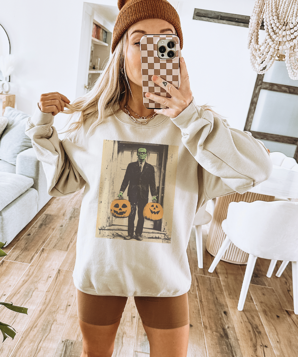 Frankie Brings The Treats Disco Pop Halloween - Cream Tees