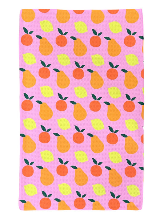 Crae Pink Citrus Pear: Single-Sided Hand Towel