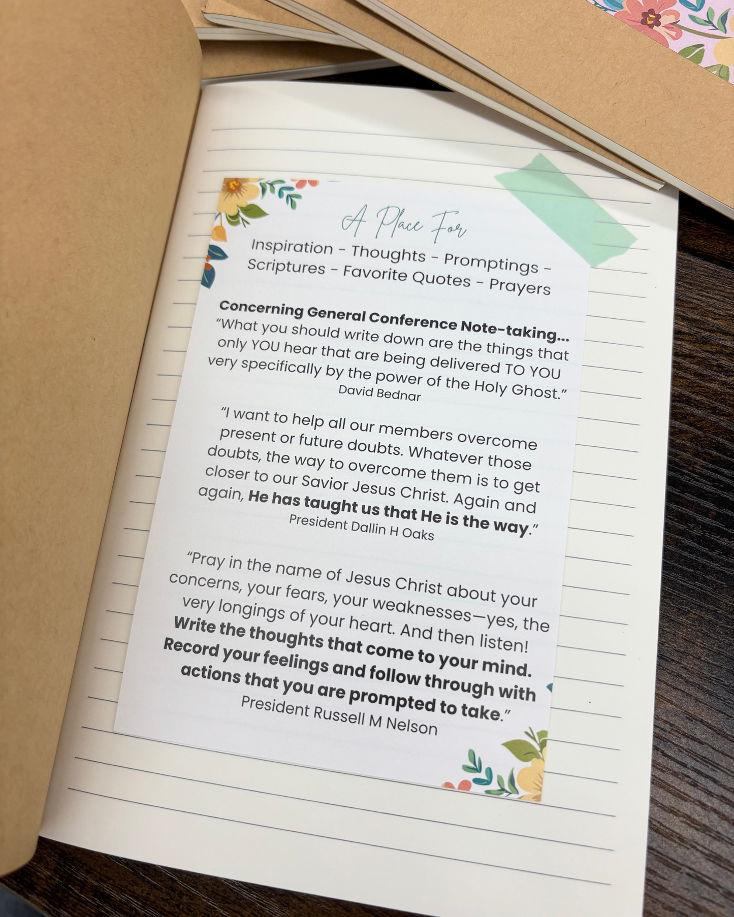 He Lives Notebook - April 2026 Ministering Gift