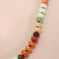 Natural Agate Multi Color Beaded Necklace