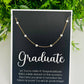 Graduation Pearl Necklace & Inspiring Card