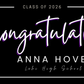 Anna Graduation Banner - Horizontal - 2x5