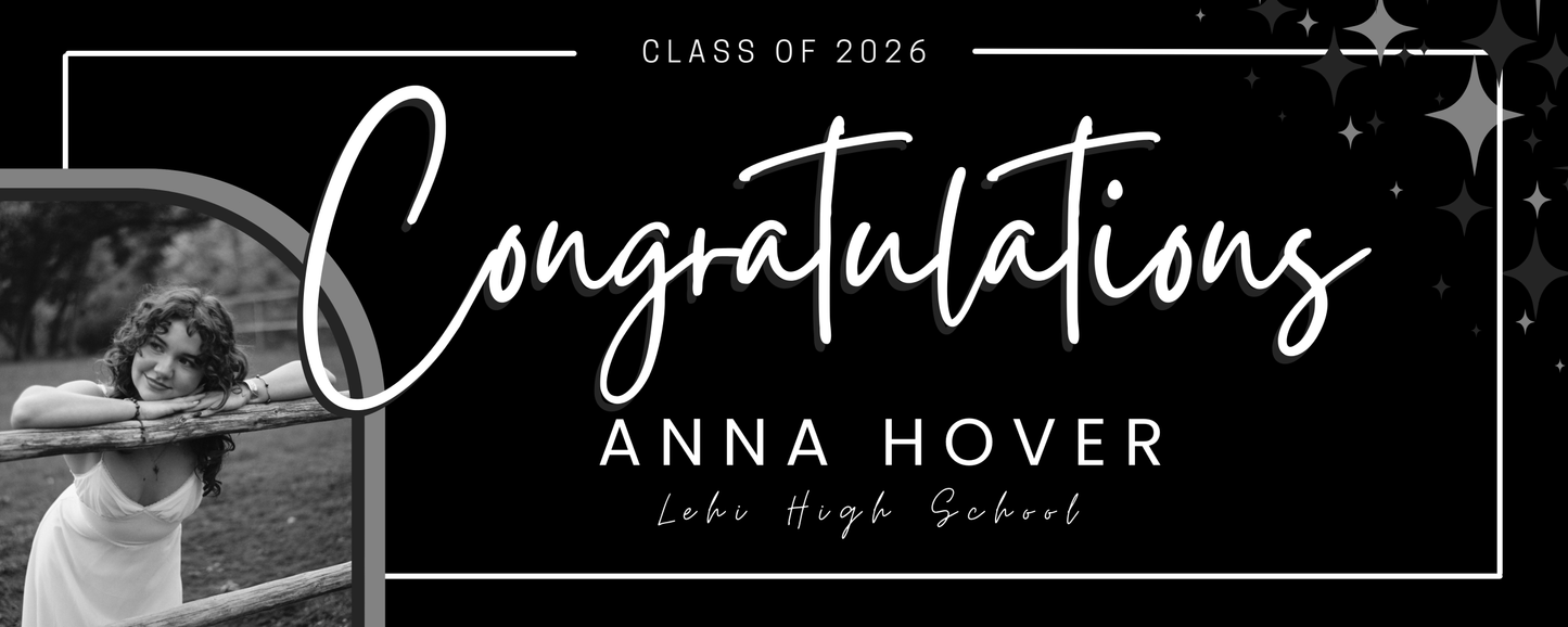 Anna Graduation Banner - Horizontal - 2x5
