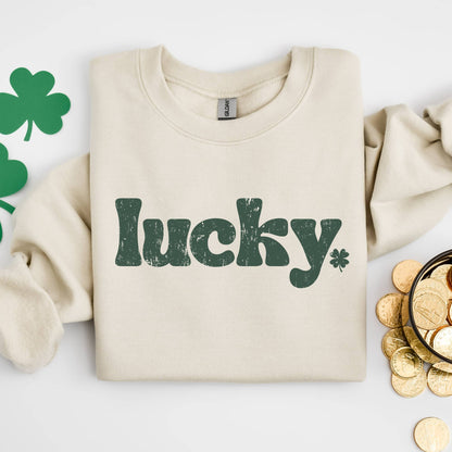 Lucky Crewneck Sweatshirt, Lucky Sweatshirt, St Patricks Day