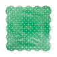 Polka Dot Scalloped Square Plate