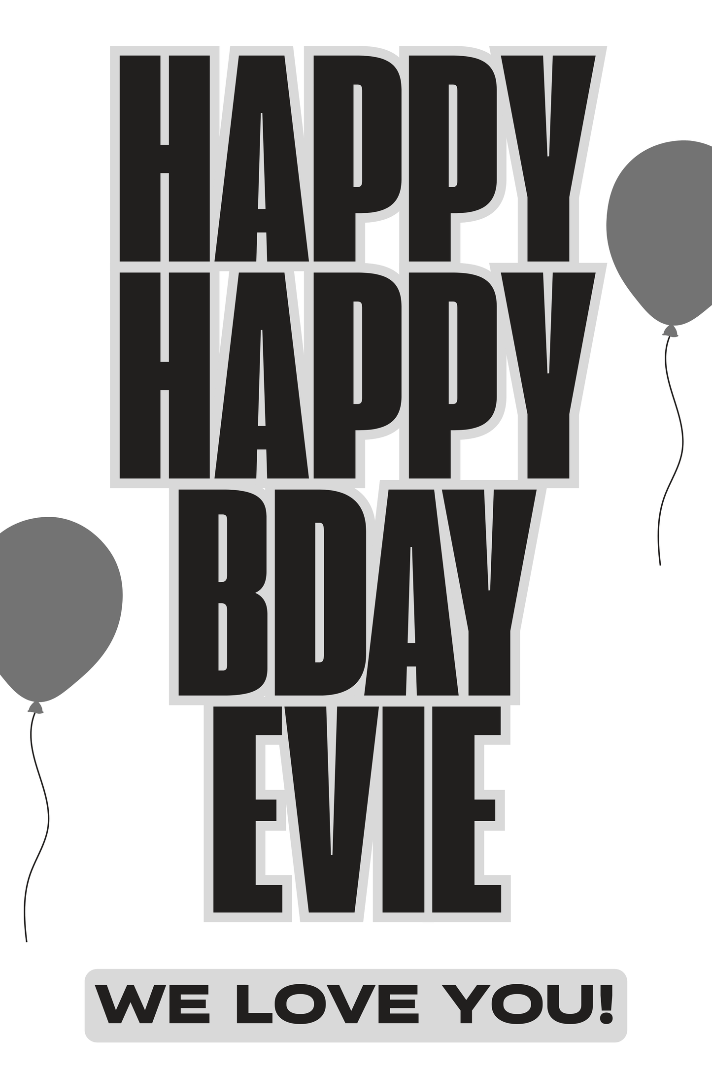 Birthday Poster - Vertical - 2'x3'