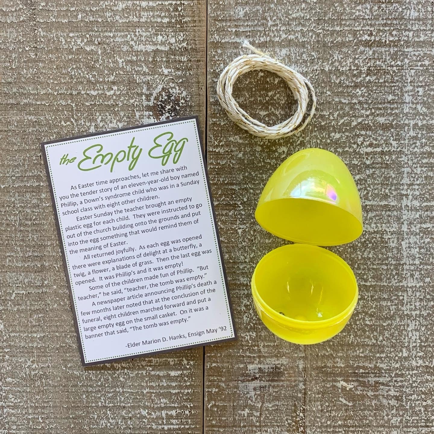 Easter Gift - Empty Egg