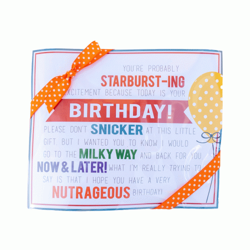 Birthday Gift - Candy Bar Poster