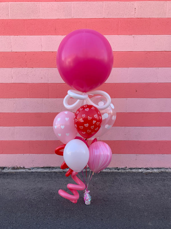 A Valentine Balloon Bouquet - Loop-d-Loop